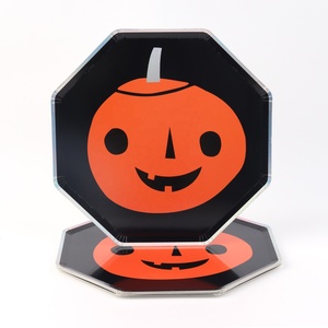 Ensemble de 9 ''Halloween BOO Citrouille Fantômes Sorcière Ensemble Assiette en Papier Jetable Halloween pour Enfants et Adultes Servir 24 - Product Image 3