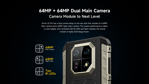 โทรศัพท์มือถือ Ulefone Armor 22 Pro รุ่น 8GB+256GB หน้าจอ 6.58 นิ้ว ระบบปฏิบัติการ Android 16 รองรับ Esim กล้อง 64MP ดีไซน์บางเฉียบ แบตเตอรี่ 6600mah พร้อม IR Blaster สมาร์ทโฟนที่ทนทาน - Product Image 4