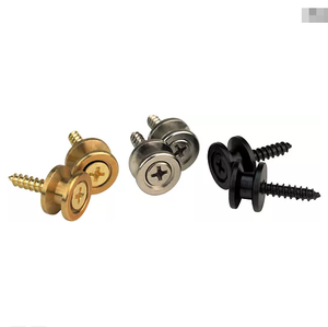 Boutons de sangle de guitare en métal usinés CNC, boutons de sangle de guitare en laiton, verrous de sangle - Product Image 6