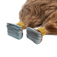 Extensions de cheveux naturels SDD à ondulations naturelles, en bandes adhésives, cheveux humains, trame invisible, vente en gros pour salons, extensions adhésives sans couture