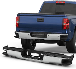 2014-2018 per Chevrolet Chevy Silverado per GMC Sierra 1500 Pickup paraurti posteriore in acciaio paraurti completi senza sensore di parcheggio Hol - Product Image 1
