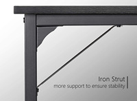 Bureau d'ordinateur/PC moderne nordique personnalisé noir de 31, 39, 47, 55 pouces (80, 100, 120, 140 cm) pour la maison ou le bureau - En vente