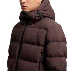 Prix direct d'usine, vente chaude, manteaux d'hiver pour hommes de grande taille, de haute qualité, épais, lourds, à capuche, avec fermeture éclair, imperméables - Product Image 4