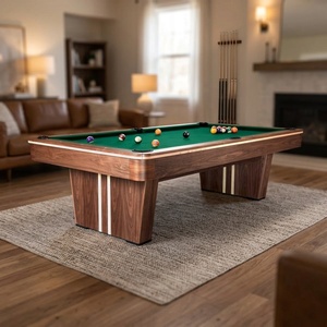 Table de <span class=keywords><strong>billard</strong></span> 9/<span class=keywords><strong>8</strong></span>/7 pieds sur mesure à prix d'usine avec cadre en bois massif, plateau en ardoise, coussinets et design moderne convertible - Product Image 3