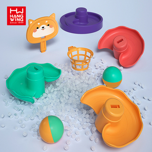 Jeu d'interaction parent-enfant HW TOYS, jeu éducatif coloré, ensemble de jeu, tour tournante, amusement pour bébé, boule roulante - Product Image 3