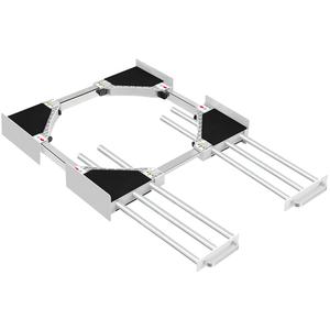 Nouveau kit de superposition pour lave-linge et sèche-linge 2025, cadre de connexion, cadre intermédiaire extensible avec deux étagères extractibles - Product Image 2