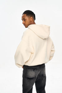 Sudadera con capucha corta personalizada DiFan, estilo oversize, 500 g/m², con estampado puff, de felpa francesa, capucha <span class=keywords><strong>grande</strong></span>, peso pesado - Product Image 3