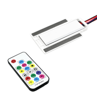 Sakelar Sensor Sentuh Cermin Kontrol Jarak Jauh RGB RF Pintar DC12V 3A Mendukung Mode Warna dan Pengaturan Kecepatan untuk Lampu Cermin Rias Kamar Mandi
