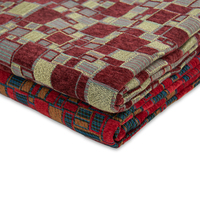 Nouveau design en tissu de canapé en chenille jacquard à motif floral en polyester pour rideaux