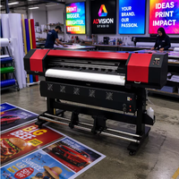 Imprimante jet d'encre éco-solvant 1,3 m à tête unique XP600/I1600E1/I3200E1, haute vitesse, automatique, pour affichage publicitaire visuel