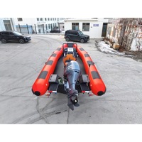 Bateau pneumatique à coque en aluminium robuste de 6,1 m (20 pieds) avec console centrale pour la plongée en haute mer et la patrouille