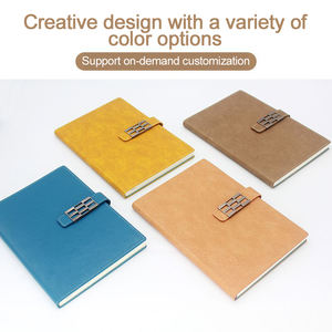 สมุดโน้ตปกแข็งเย็บด้ายแบบเรโทรใหม่ ขนาด A5 ปกหนัง PU ดีไซน์มินิมอล เหมาะสำหรับการประชุมในสำนักงานและเป็นของขวัญองค์กร - Product Image 3