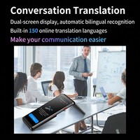 Traductor de Idiomas con IA de Pantalla Dual Plegable de 5.3 Pulgadas para Viajes, Traducción Inteligente en Tiempo Real, 150 Idiomas en Línea y Sin Conexión, Dispositivo Traductor de Bolsillo