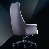 Chaise de bureau et de jeu ergonomique moderne Matériau en cuir Caractéristique tournante Chaise d'ordinateur