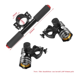 Faro y manillar LED <span class=keywords><strong>XM</strong></span>-L T6 para patinete eléctrico Ninebot G30 Max <span class=keywords><strong>Es</strong></span>, piezas de aleación de aluminio, lámpara y mango - Product Image 3