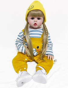 R & B 도매 60Cm 이미 완성 된 소장 예술 거대한 Bebe 인형 아기 부드러운 실리콘 Reborn 유아 소녀 인형 - Product Image 2