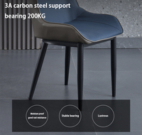 Chaise de salle à manger en acier inoxydable durable de style nordique moderne pour hôtel, villa extérieure et salon