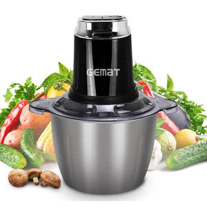 Picadora de Alimentos Eléctrica GemAT de 3L, Picadora de Carne Multifuncional de Acero Inoxidable para Picar y Procesar Alimentos para Bebés - Product Image 1
