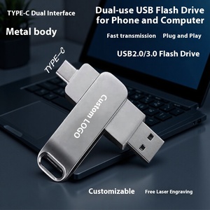 2 trong 1 <span class=keywords><strong>USB</strong></span> Flash Drive Kim Loại Xoay OTG U đĩa biểu tượng tùy chỉnh <span class=keywords><strong>USB</strong></span> C <span class=keywords><strong>Stick</strong></span> Pendrive 64GB 32GB 16GB bán buôn <span class=keywords><strong>Memory</strong></span> <span class=keywords><strong>Stick</strong></span> - Product Image 2