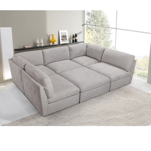 Bọc Hình Chữ U Thoải Mái Cao Cấp Hiện Đại 2 Góc + 2P + Bộ Ghế Sofa Kết Hợp Không Có Ottoman - Product Image 4