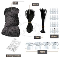 Réductions d'usine 2X3M Nylon Acier Inoxydable Chat Noir Filet De Sécurité Balcon Stylos Pour Animaux De Compagnie Filet Pour Chat