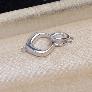 Boucle de collier en argent simple S925, accessoires de bricolage, perle directionnelle, boucle de réparation de bracelet 5769, apprêts de bijoux - Product Image 4