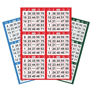Supplier Good Price Customizable Paper <b>Bingo</b> <b>Game</b> Card Free Design Templates Samples in Stock - Product Image 1