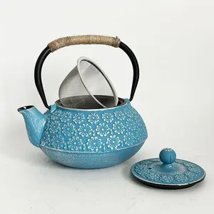 Teapot Cast Iron Teapot 1000ml Japanese Tetsubin Tea Pot With Infuser Tea Kettle Enameled Interior For Stove Top