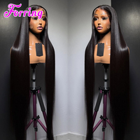Wig Rambut Asli India 40 Inci 13x6 Tanpa Lem Full HD Lace Frontal Wig Vietnam Rambut Manusia Lurus Alami Panjang Vendor Wig Lace Front