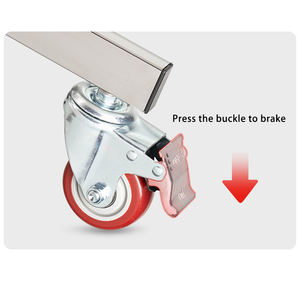 Support d'éclairage de studio professionnel personnalisé en acier inoxydable robuste avec roulettes réglables pour trépied - Product Image 4