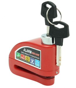 Scooter disk kilit su geçirmez <span class=keywords><strong>Alarm</strong></span> kilitleri güvenlik bisiklet anti-hırsızlık güvenlik motosiklet fren pil anahtar altıgen anahtar - Product Image 1