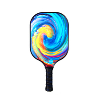 Raquette de pickleball en fibre de verre givrée de haute qualité avec noyau en nid d'abeille PP, prix d'usine, vente chaude USAPA, ensemble de raquettes de pickleball avec 4 balles