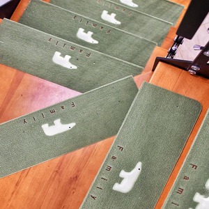 Tapis d'<span class=keywords><strong>escalier</strong></span> antidérapants auto-adhésifs lumineux <span class=keywords><strong>en</strong></span> polyester rayé, fabriqués à la machine, protections pour marches d'<span class=keywords><strong>escalier</strong></span> - Product Image 6