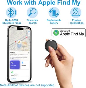 Etiquetas GPS AirTag de Plástico con Batería Reemplazable, Funciona con la Aplicación Find My para Vehículos, Llaves y Objetos, ODMOEM - Product Image 2