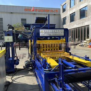 Máquina automática hidráulica para fabricar bloques de hormigón Qingdao <span class=keywords><strong>HF</strong></span> QT4-16, máquina para fabricar adoquines y ladrillos entrelazados, motor de fácil manejo. - Product Image 6