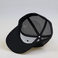 Gorra Trucker de Seis Paneles con Parche de Cuero, Ajustable, Transpirable, de Color Liso, Informal, para Ciclismo, Personalizable, para las Cuatro Estaciones