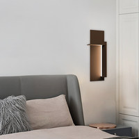 Lampe murale de style postmoderne minimaliste pour chambre d'hôtel, salon moderne, design créatif, utilisation intérieure/extérieure, fer, LED