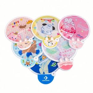 Éventail publicitaire en PVC transparent, personnalisé avec logo, motif dessin animé, cercle ou étoile, idéal pour cadeaux, vente en gros à prix réduit - Product Image 1