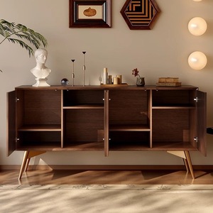 Buffet mural rétro en bois massif de pin <span class=keywords><strong>ancien</strong></span>, style ferme américaine, pour salon, rangement gain de place - Product Image 4