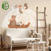Papier peint mural 3D non auto-adhésif en vinyle, tissu textile non tissé, imperméable, moderne, décoratif pour chambre à coucher, chambre d'enfant et de bébé