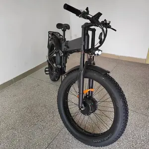 21Speed Ebike Folding 2000W Dual Motor Electric Bike 48v21Ah Hydraulic Brake Full Suspension Fat Tire Electric Bike Dual Motor