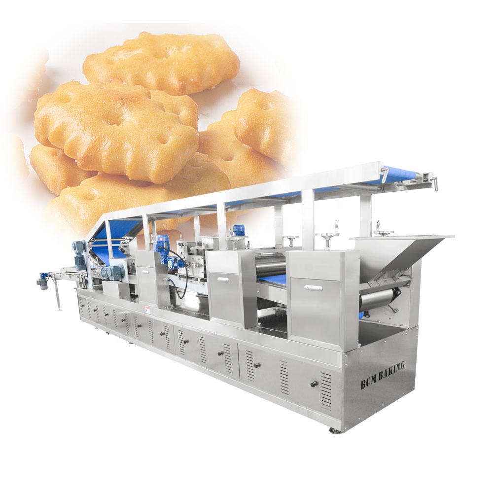 automatic continuous biscuit production line cookies biscuit making machine