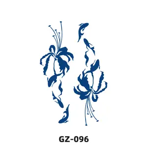 2週間スクラブリアルなマットジュース半永久的な一時的な防水タトゥーステッカータトゥースタイルブルーカラーの一時的なタトゥー