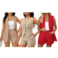 Ensemble deux pièces d'été 2026 – Tissage crocheté décontracté et tendance, coupe ample et ajustée, best-seller transfrontalier