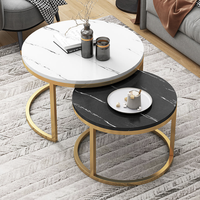 Ensemble de meubles de salon modernes de conception italienne, base de table basse en acier inoxydable doré, canapé, table basse, finition marbre, salle à manger