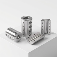 Coupleur d'arbre de moteur pas à pas CNC en aluminium, vis de serrage, accouplement élastomère flexible, OEM/ODM personnalisé, industriel, haute qualité