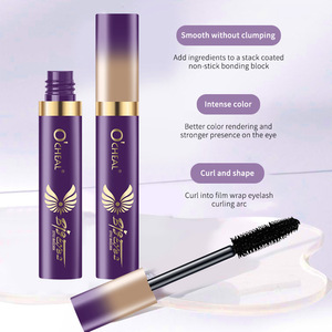 <span class=keywords><strong>Mascara</strong></span> 4D en fibres imperméable, volumisant et allongeant, recourbe les cils, longue tenue, anti-bavures, maquillage noir - Product Image 2