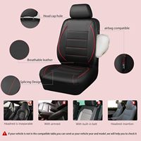 Fundas de Asiento de Coche Impermeables de Cuero PU para Todas las Estaciones, Compatibles con Airbag, para Sedán, SUV, Camioneta y Furgoneta, Venta al Por Mayor