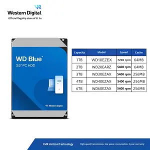 Disque dur mécanique interne SATA de 4 To pour ordinateur de bureau, disque bleu - Product Image 6
