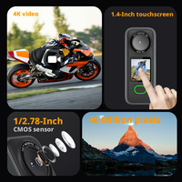 Goobsafe F3 Mini DV 4K 30fps, Pantalla Táctil IPS de 1.4 Pulgadas, Sensor de Fotos de 64MP, 1200mAh, IPX6, WiFi, microSD, Cámara Deportiva con IA, Venta al Por Mayor